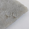 Micro Hoop and Star Earrings