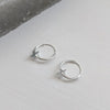Micro Hoop and Star Earrings