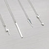 Sterling Silver Triangle Drop Necklace