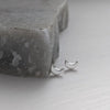 Sterling Silver Moon Stud Earrings