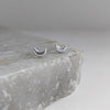 Sterling Silver Moon Stud Earrings