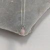 Pink Opal Oval Gemstone Necklace