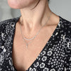 Sterling Silver Fine Curved Bar Necklace