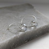 Swarovski Crystal Rondelle Hoop Earrings