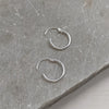 Sterling Silver Micro Hoop Earrings