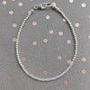 Rainbow Moonstone and Sterling Silver Bracelet