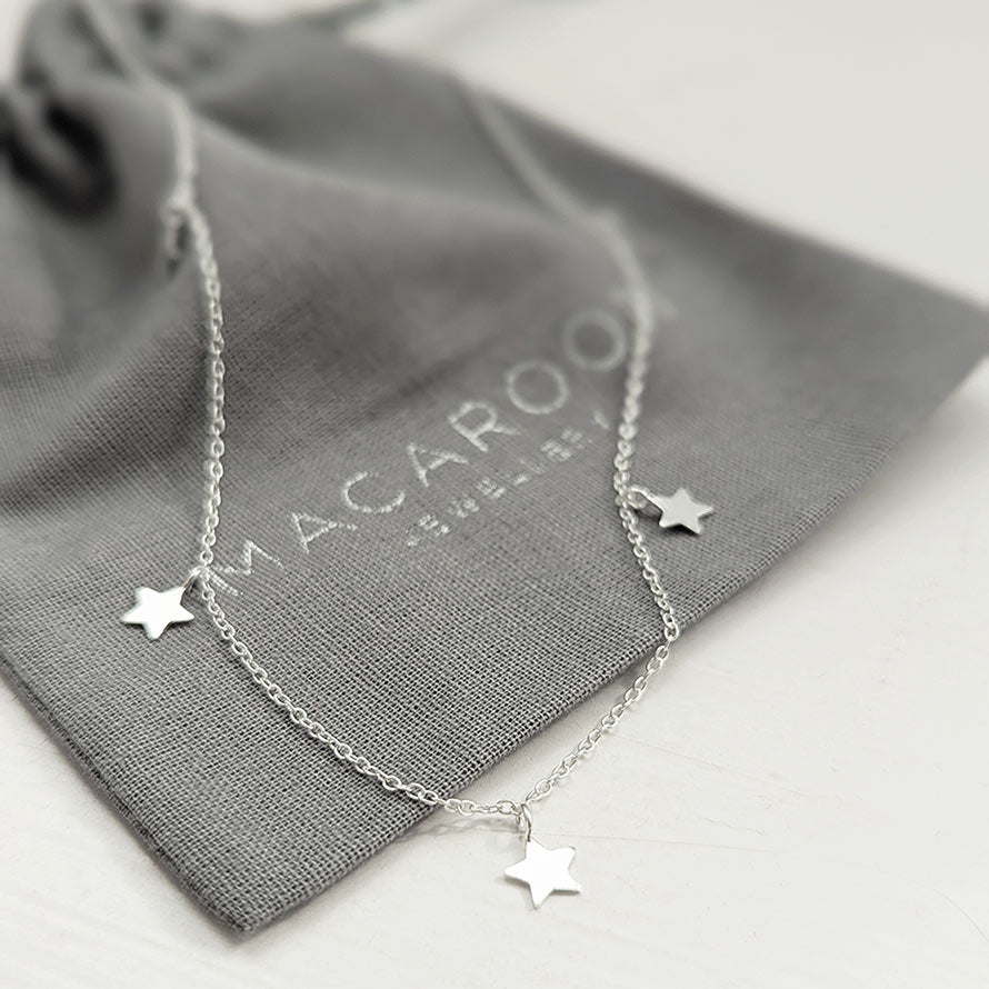 Dainty Sterling Silver Star Necklace