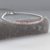 Pink Opal and Sterling Silver Bracelet