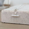 Sterling Silver T-Bar Necklace