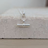Sterling Silver T-Bar Necklace