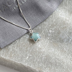 Amazonite Star Gemstone Necklace