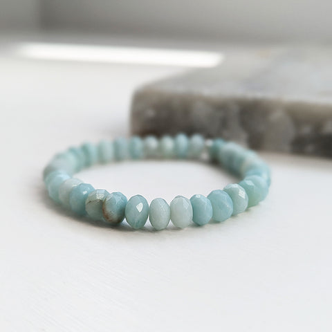 Amazonite Gemstone Beaded Bracelet