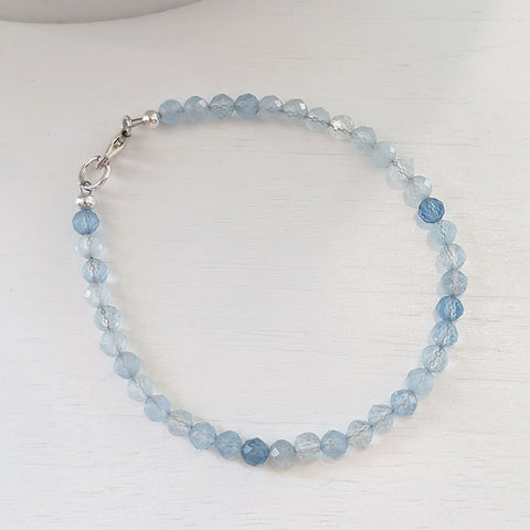 Aquamarine Semi-Precious Gemstone Bracelet