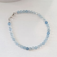Aquamarine Semi-Precious Gemstone Bracelet