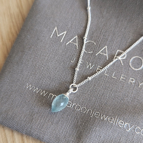 Aquamarine Semi-Precious Gemstone Necklace