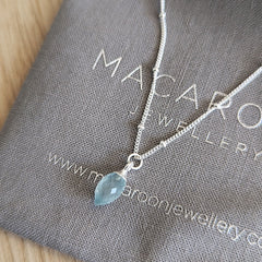 Aquamarine Semi-Precious Gemstone Necklace