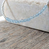 Aquamarine and Sterling Silver Bracelet