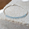 Aquamarine and Sterling Silver Bracelet