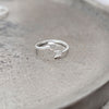 Sterling Silver Arrow Heart Toe Ring