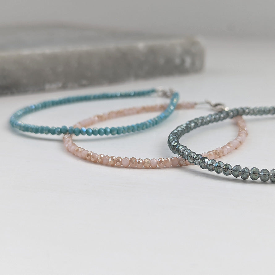 Dainty Beaded Sparkle Anklet