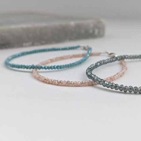 Dainty Beaded Sparkle Anklet