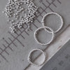 Sterling Silver Beaded Stretch Ring