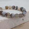Botswana Agate Gemstone Charm Bracelet
