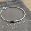 Sterling Silver Curved Bar Bracelet