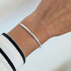 Sterling Silver Curved Bar Bracelet