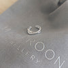 Sterling Silver Cross Over Earring Cuff