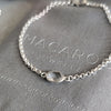 Crystal Quartz and Silver Chain Bracelet