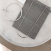 Sterling Silver Chunky Curved Bar Necklace