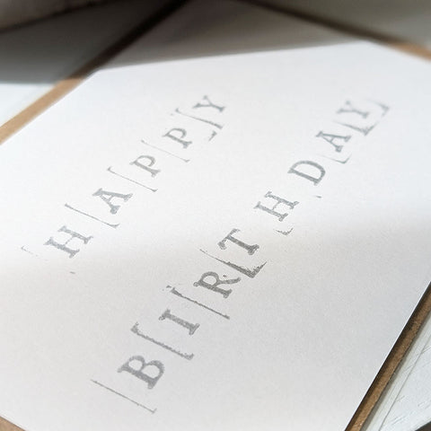 Hand Stamped Greeting Card