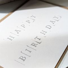 Hand Stamped Greeting Card