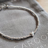 Sterling Silver Beaded Heart Bracelet