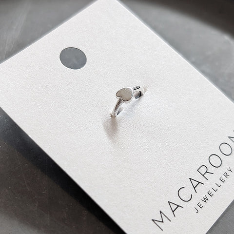 Sterling Silver Heart Earring Cuff