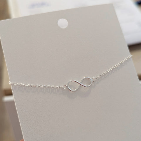 Mini Macaroon Sterling Silver Infinity Bracelet