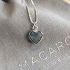 Labradorite Heart Gemstone Necklace