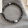Men's Norwegian Moonstone and Sterling Silver Bracelet