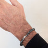 Men's Norwegian Moonstone and Sterling Silver Bracelet