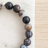 Men's Striped Agate Gemstone Bracelet