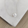 Mother Of Pearl Sliding Heart Necklace