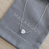 Mother Of Pearl Sliding Heart Necklace