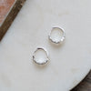 Olive Branch Huggie Hoop Earrings