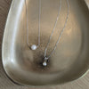 Sterling Silver Floating Pearl Necklace