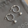 Freshwater Pearl Hoop Earrings