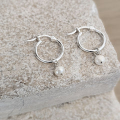 Freshwater Pearl Hoop Earrings