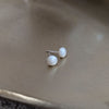 Freshwater Pearl and Silver Stud Earrings