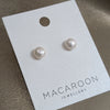 Freshwater Pearl and Silver Stud Earrings