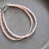 Pink Opal Semi Precious Gemstone Bracelet